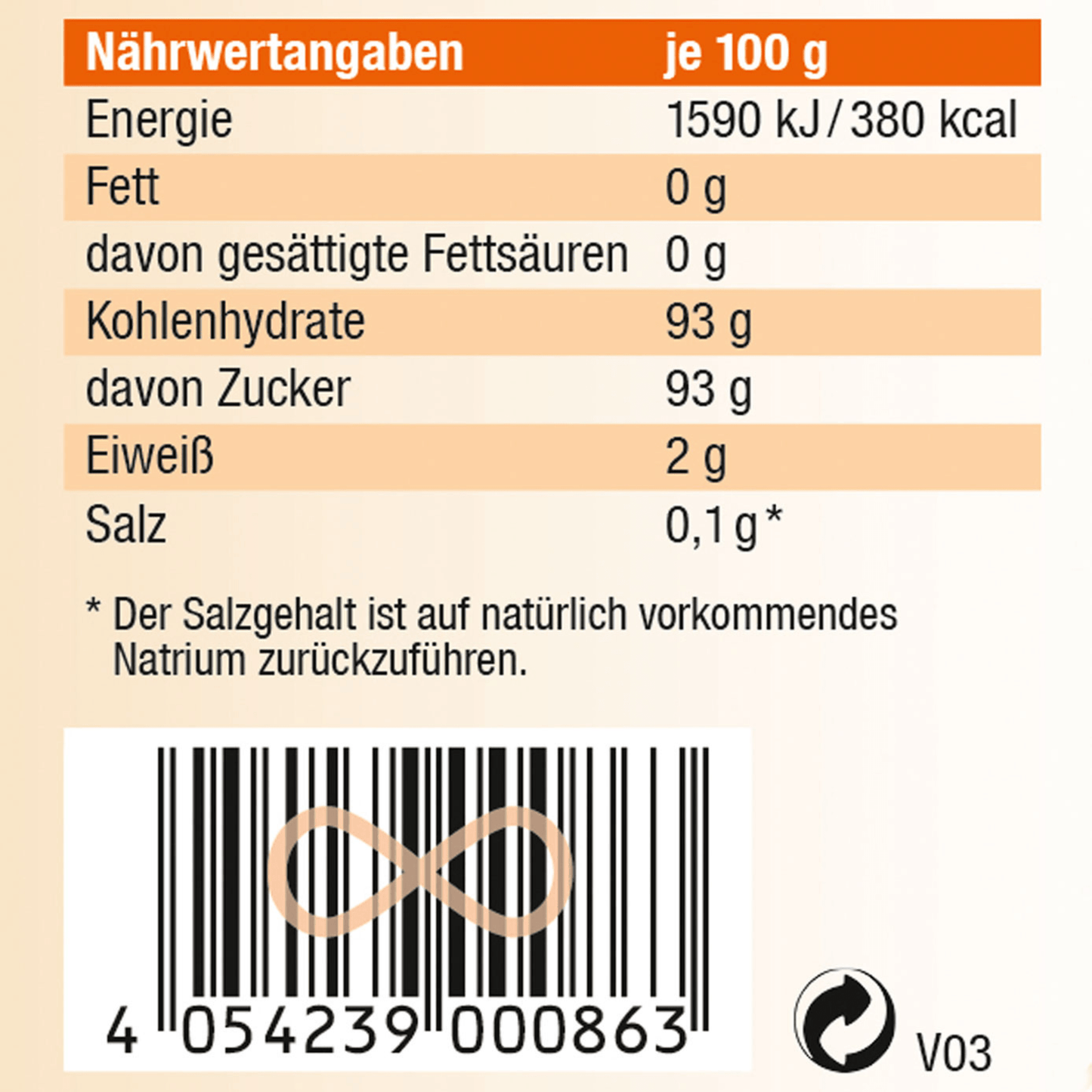 Bio Kokosblütenzucker - vegan, unraffiniert - Kokoswelt