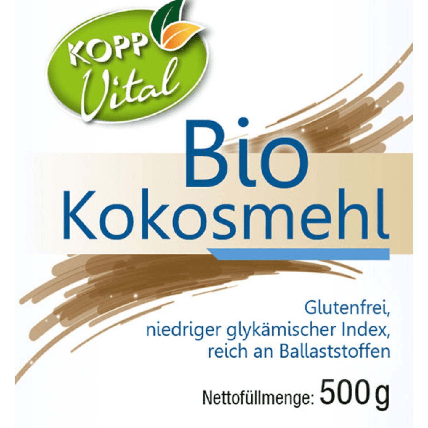 Feines Bio-Kokosmehl in umweltfreundlicher Verpackung – ideal zum glutenfreien Backen, Kochen und als Ballaststoffquelle
