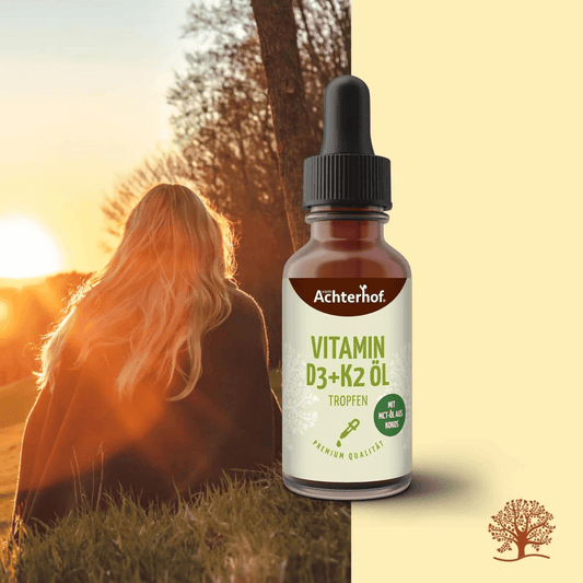 ☀️ Vitamin D3 + K2 Tropfen mit Kokosöl – Immunsystem & Knochen stärken - Kokoswelt