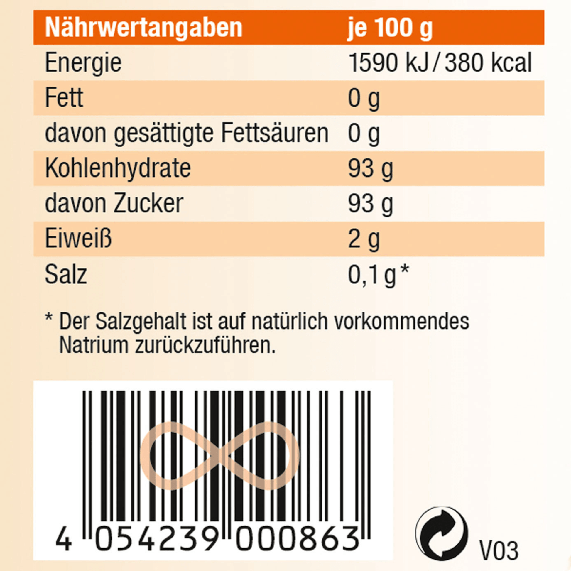 Bio Kokosblütenzucker - vegan, unraffiniert - Kokoswelt