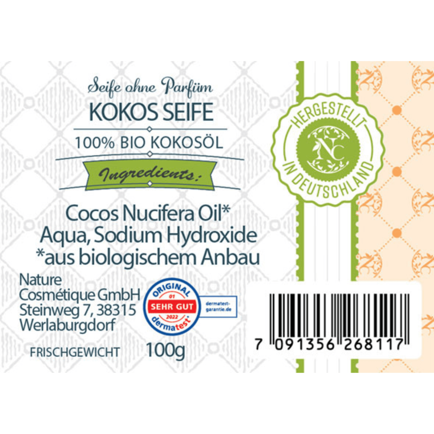 Bio-Kokosseife handgemacht – kaltgerührt, vegan & naturrein für empfindliche Haut