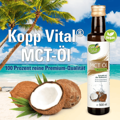 MCT - Öl - vegan 100 - prozentige Reinheit, 500 ml - Kokoswelt