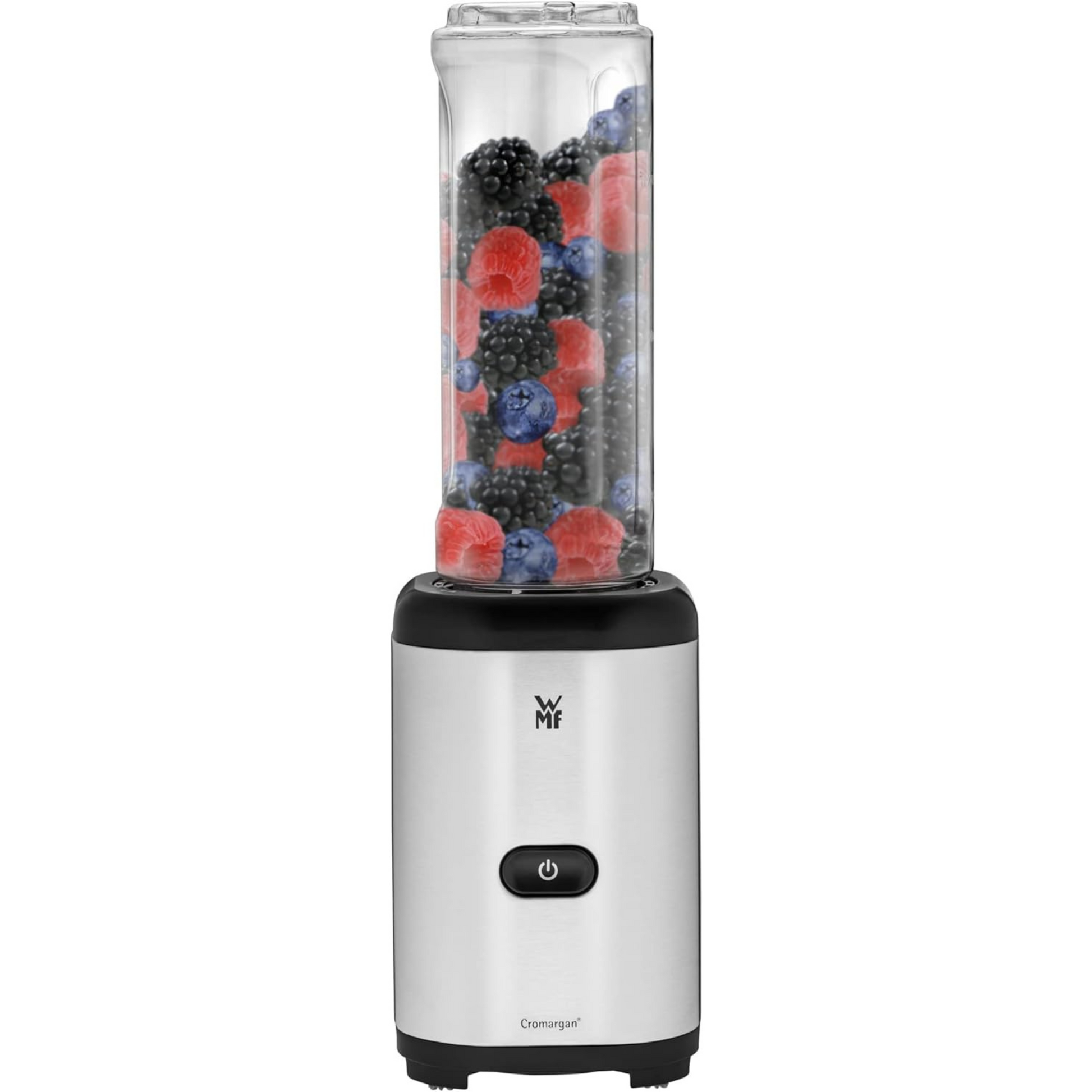Tritan Trinkflasche mit Mixaufsatz und Cromargan® Edelstahlgehäuse