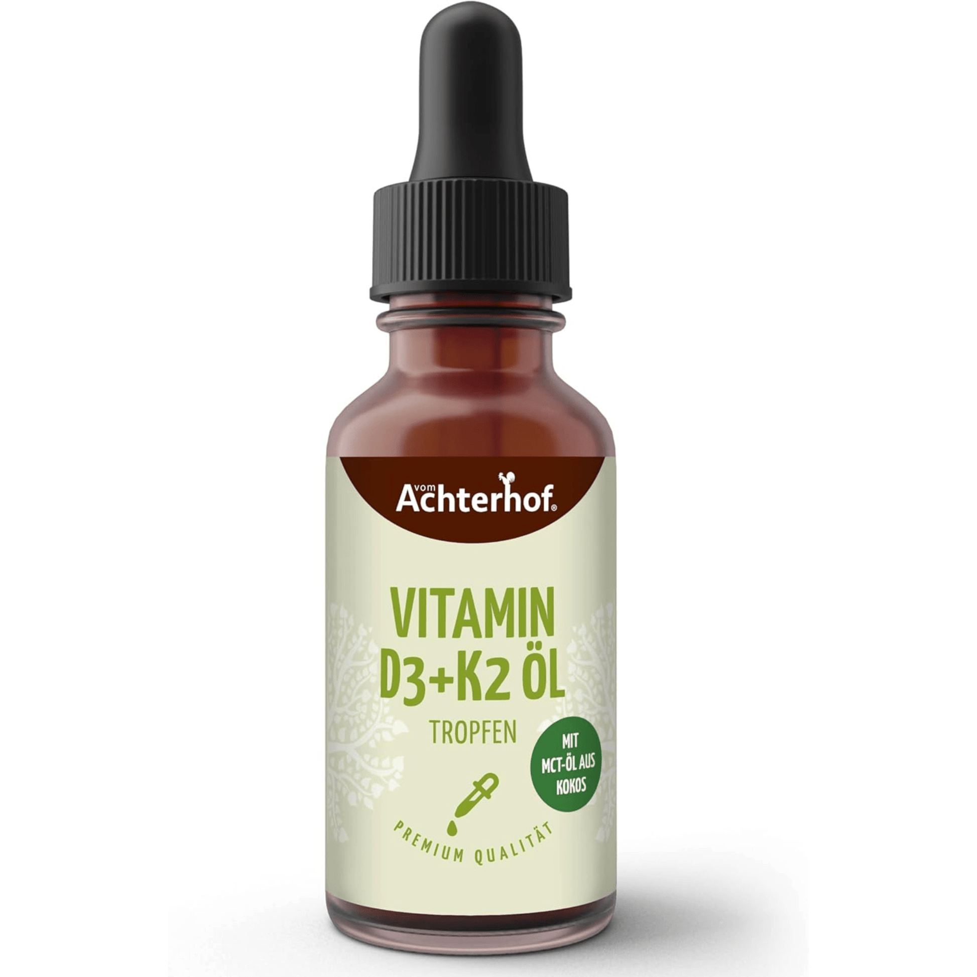 Vitamin D3 K2 Tropfen 50ml | 1400 Tagesdosen, 1000 I.E. | hochkonzentriert - Kokoswelt