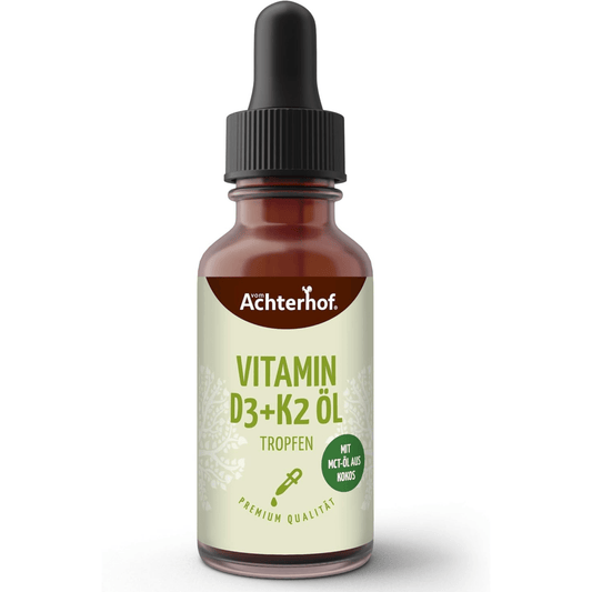Vitamin D3 K2 Tropfen 50ml | 1400 Tagesdosen, 1000 I.E. | hochkonzentriert - Kokoswelt