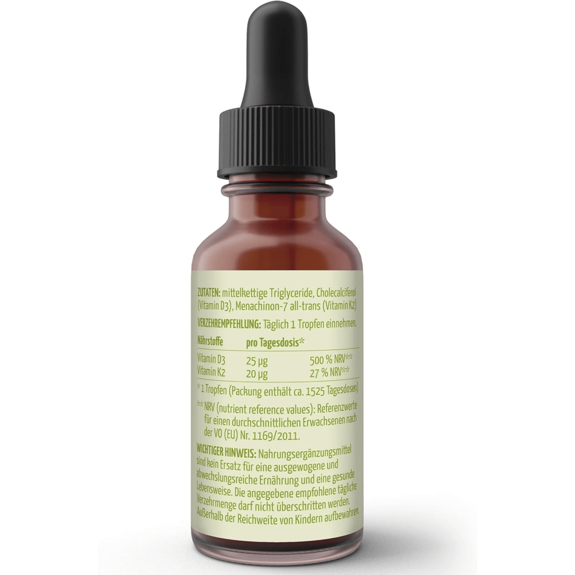 Vitamin D3 K2 Tropfen 50ml | 1400 Tagesdosen, 1000 I.E. | hochkonzentriert - Kokoswelt